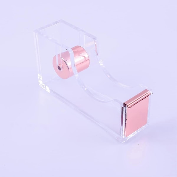 \"QD\" Skrivbordstejphållare Akryl Halkfri Tejpdispenser Kraftig [Elegant och Modern Design]