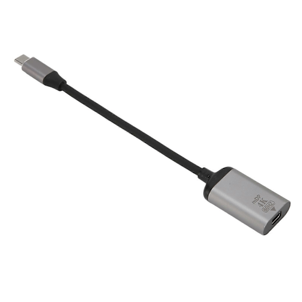 \"QD\" USB-C til DisplayPort-adapter 4K 60Hz Aluminiumlegering Plug and Play USB-C til Mini DP-adapter til Laptop Telefon Tablet