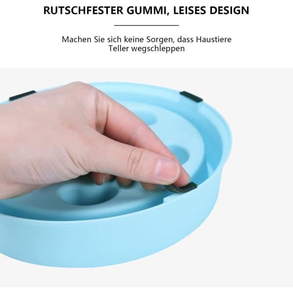 Träningsmatskål för husdjur, anti-kvävning
