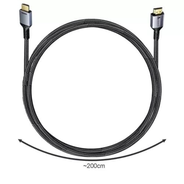 Guldpläterad 8K UHD 60Hz 48Gbps HDMI-kabel 2m_qq