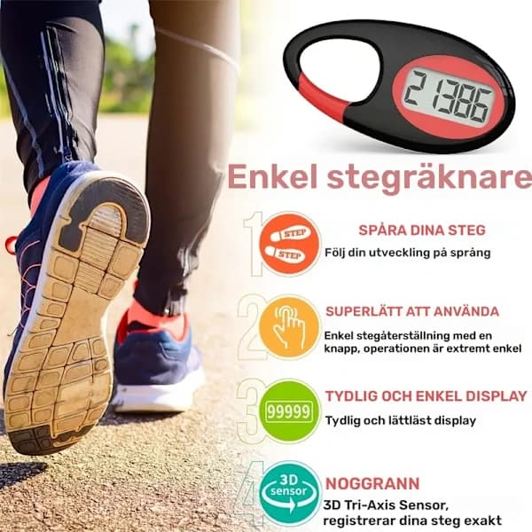 Flerfarget skritteller, skritteller med snor