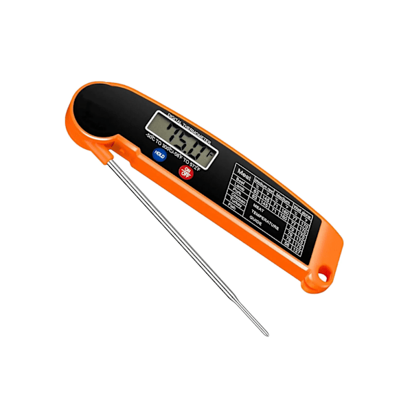 QU. Ultratyndt foldbart grilltermometer køkken mad grill kødtermometer ovntermometer direkte fra fabrikken