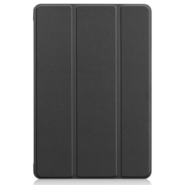 [QD] Telefonfodral Kompatibelt med Huawei MediaPad M5 Lite 10, Business Slim Tri-Fold Vikbart Ställ Folio Fodral Pennhållare - Svart