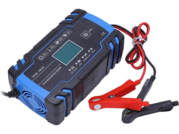 Batterioplader Bil - 12/24V