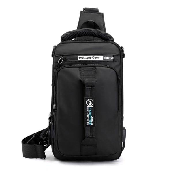QU/Sling Crossbody Väska Herr Stor Kapacitet Ryggsäck Sling Väska Herr Liten Crossbody Väska Utomhus Sport Fritid