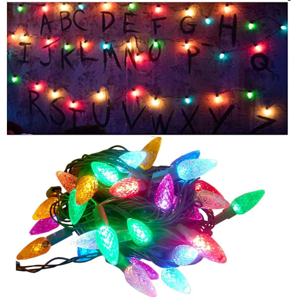 LED-ljusslingor Batteridrivna Julgransljus Batteridrivna Flerfärgade Juldekorationer Inomhus/Utomhus 50 LED˜QD