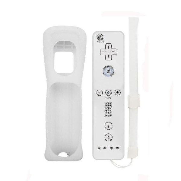 Wii Game Remote Controller Inbyggd Motion Plus Joystick Joypad för Nintendo White