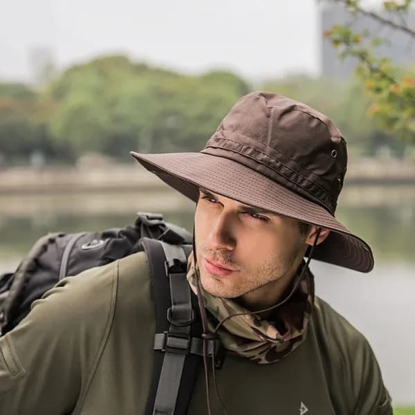 Solhatt Herre Dame UV-beskyttelse Sammenleggbar Safarihatt