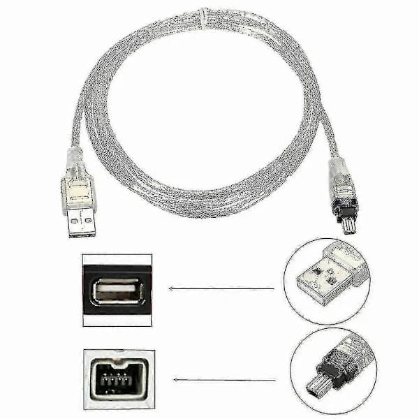 För Mini DV MiniDV USB-datakaapeli FireWire IEEE 1394 HDV Videokamera PC-muokkausta varten