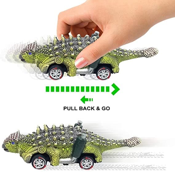 Dinosaurusautot Vetoauton (3 kpl) - Paketti B -