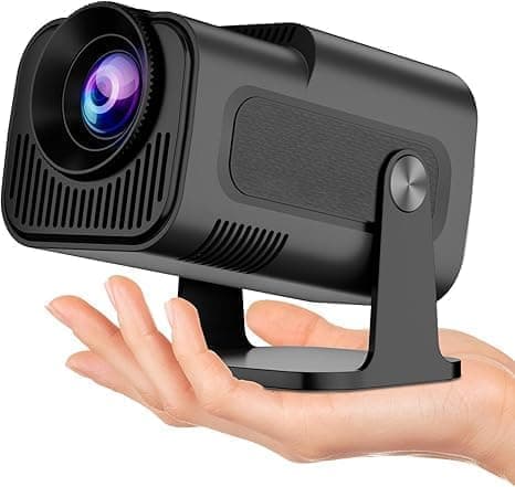 1080P Portable 4K Projector – Wi-Fi 6 (2.4G/5G), BT5.0, Android 11, 180° Rotatable