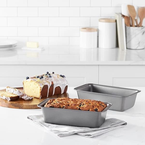 Rektangulær brødform, non-stick karbonstål brød- og kakeform for hjemmebaking, ovnssikker 25 cm svart