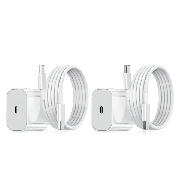 2-Pakning - Lader for Samsung 25W Adapter+Kabel USB-C Hurtiglader_QQ