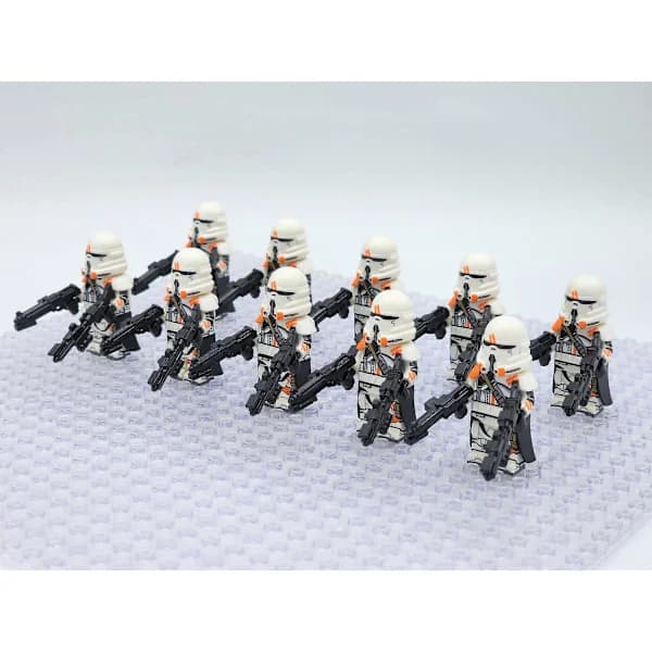 Star Wars Fas 2 212:e Luftburna Klonkrigare Fallskärmsjägare Anpassade Minifigurer