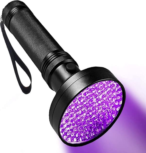 UV-taskulamppu - Tehokas 100 LED-taskulamppu