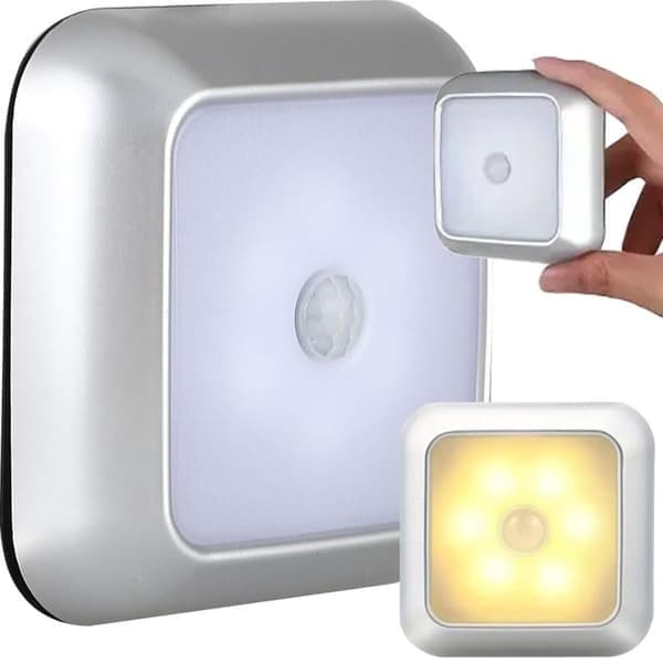 Selvklæbende LED Natlampe med Bevægelsessensor_qq