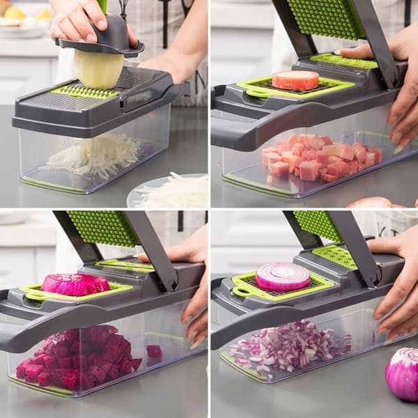 \"QD\" Vegetable Chopper with Storage Box