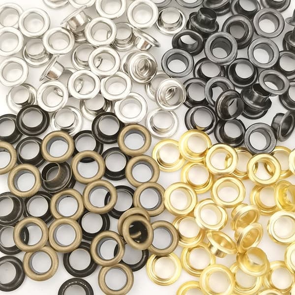 Øljett Grommet Kit - 200 sett (4 farger x 50 sett) + 3 verktøy + oppbevaringsboks_qq