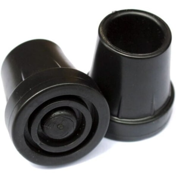 QU/Gummipropper til stokke og krykker - Sort - 19 mm