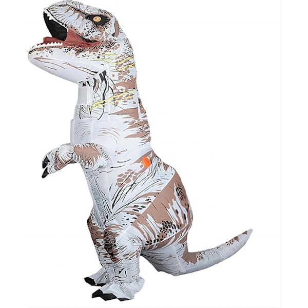 [QD] Dinosauriedräkt för vuxna Uppblåsbar T-rex Dinosauriedräkt Luftblåsande Dino Dräkt Rolig Halloween Dräkt Cosplay Maskerad