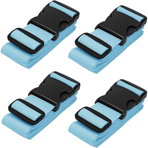 4-pack matkalaukkuhihnat matkalaukuille, matkavyötarvikkeet, monitoimiset Blue