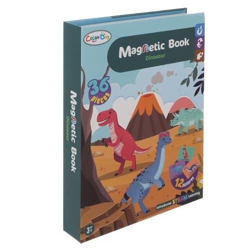 Magnetisk Puslespil til Børn - Dinosaur