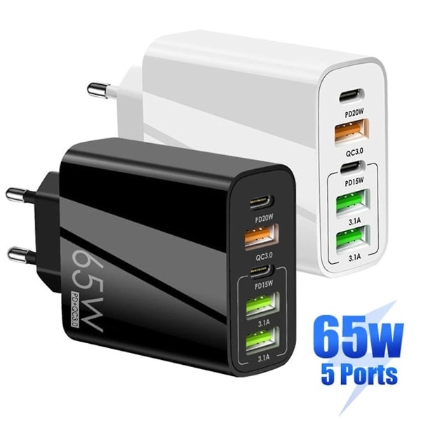 Hurtigladeadapter 65W for Macbook Pro-laptop Hurtiglading*QN