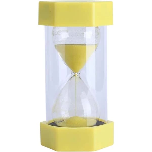 Sandtimer (3 minutter gul) 3/10/20/30/60 minutters Timer Ur