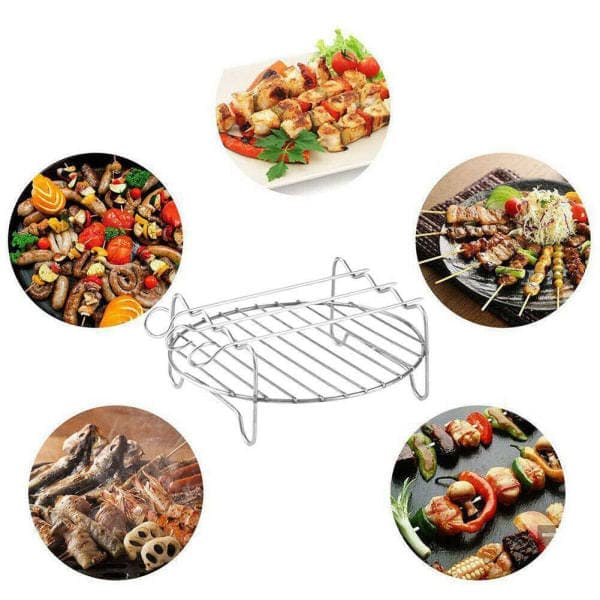 Airfryer-tilbehør Bageplade Airfryer-stativ Grillstativ 19,5cmx7cm