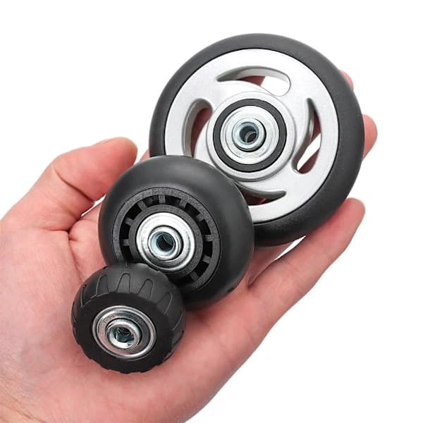 QD-2 stk Erstatningshjul Bagasjehjul 80MM*24.5MM 80mm*24.5mm