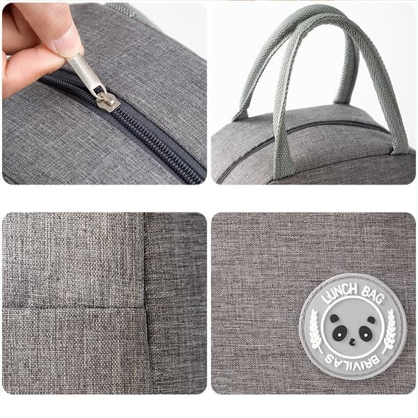 Bærbar isolert lunsjpose Isolering Bento Pack Katjonisk aluminiumsfolie Rispose Matpakke Ispose Bento Lunsjveske Student