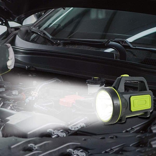 QU)USB-ladattava, erittäin kirkas LED-taskulamppu, vedenpitävä