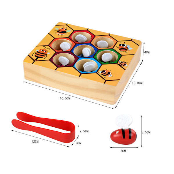 [QD] Baby Träleksak Nyhet & Skämt Bikupa Spel Lärande