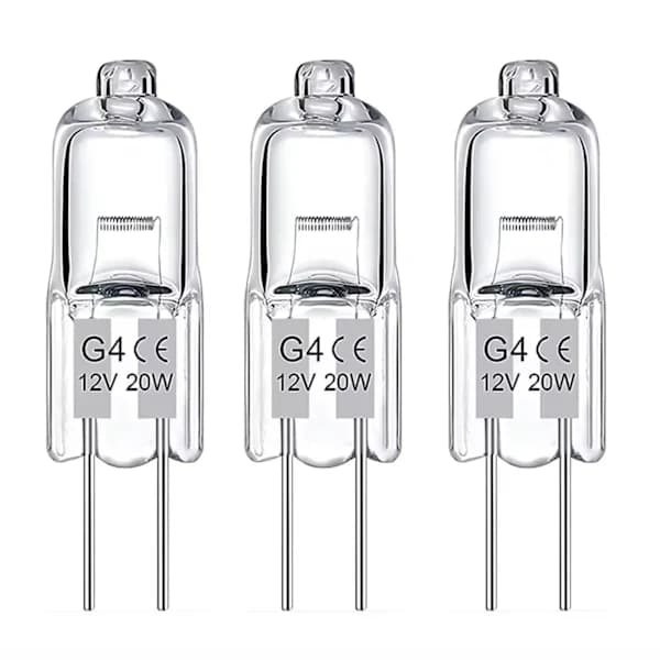 10-pack G4 halogenlampor 20W 12V - Varmvit