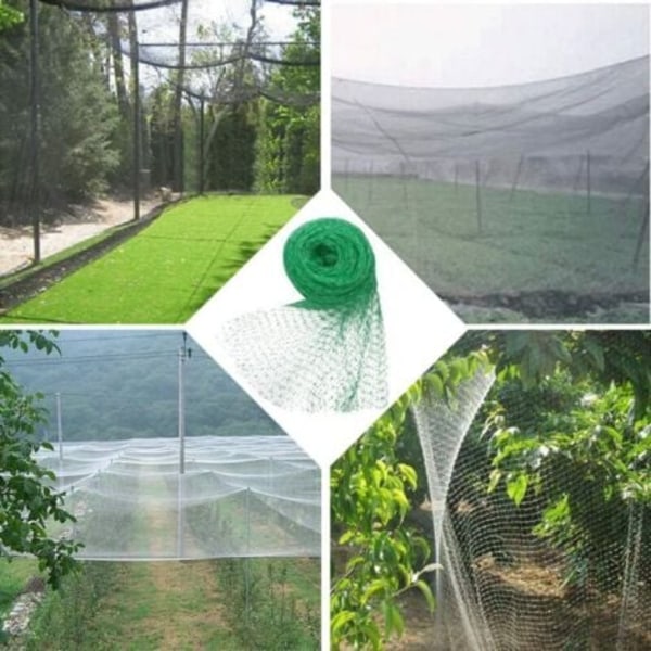 #QD#Fuglenet Beskyttelsesnet Polyethylenbeskyttelse Have- og grøntsagsbed, dam 4m x 10m