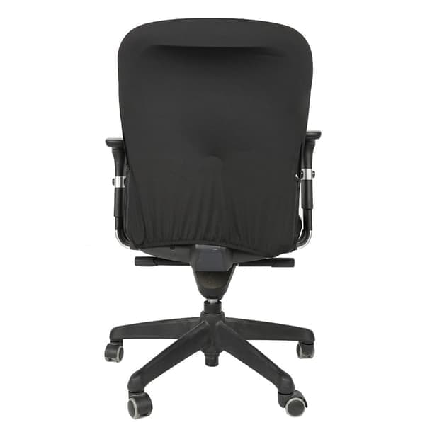 Elastisk Stretch Stoff Stoltrekk for Kontorstoler (Svart)