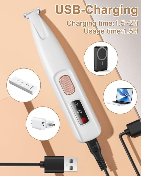 Pet Paws Grooming Clipper – Quiet and Efficient Paw Trimmer with LED Light