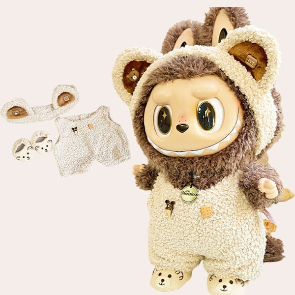 Labubu Eksklusiivinen Vaatesetti Labubu Alkuperäinen Pehmeä Merkki Labubu Nukke Ylellinen Design_qd One piece climbing suit set