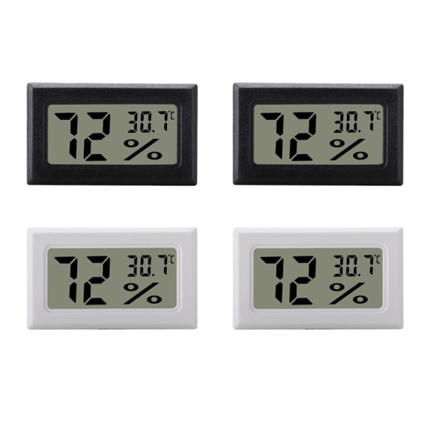 \"QD\" Mini digital hygrometer/termometer 4-pack