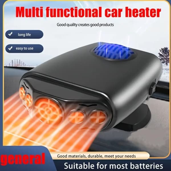 12V Car Heater Quick Heating – Portable Cabin Heater, Easy Installation, Removable & Durable for All Vehicles