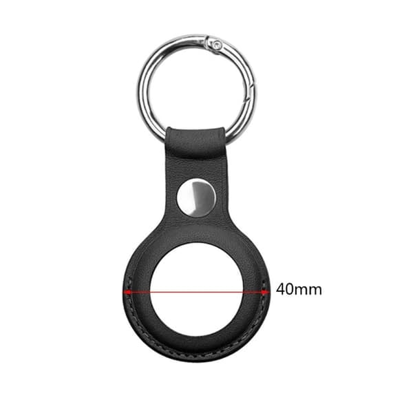 AirTag-kotelon avaimenperä PU-nahkaa 4 kpl Musta_qq