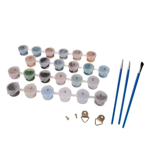 Mal efter nummer-sæt - 40x50cm - Bådebro