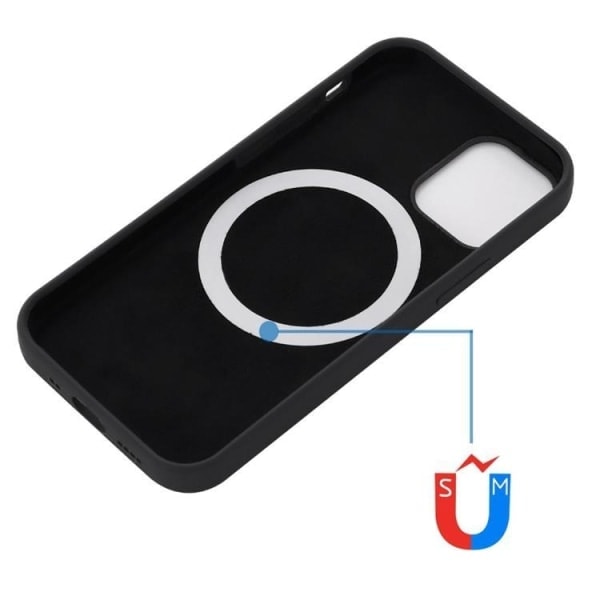iPhone 14 Pro Cover MagSafe Silikone Ultra Tynd - Sort*QN