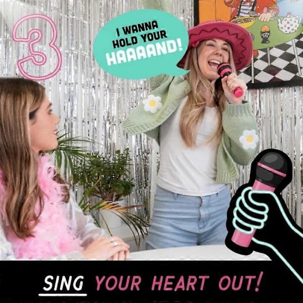\"QD\" Grab the Mic - Familjekaraokespel för 8+ år, 2-10 spelare - Kortspel