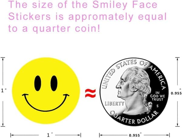 500 kpl tarroja - Smiley Emoji