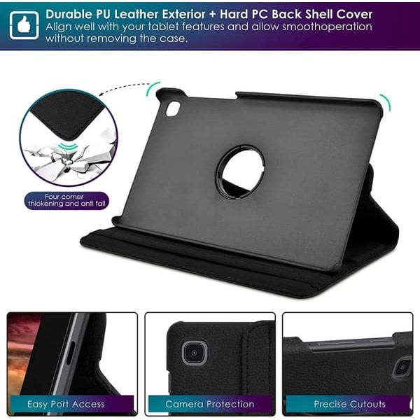 Samsung Galaxy Tab A7 Lite T220/T225 etui/stativ Sort_qq
