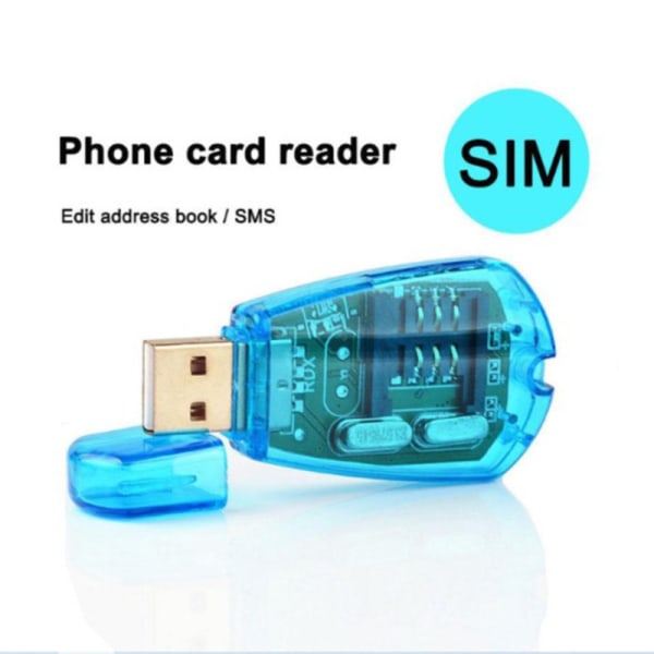 USB SIM Copy/Cloner Kit SIM-kortläsare GSM CDMA SMS Backup + C