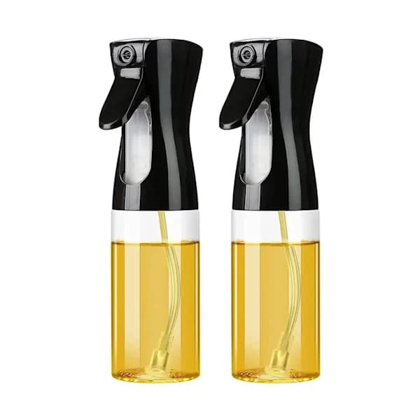 2-pack - Sprayflaska för olja i glas - 200 ml transparent 2-pack