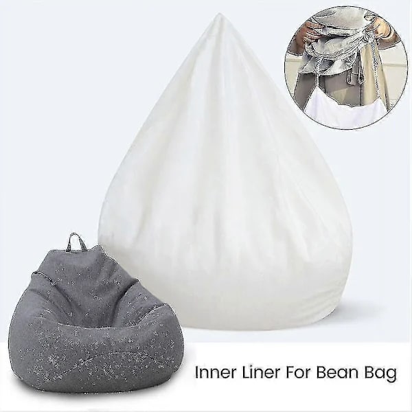 Innerfoder Vattentätt Lazy Bean Bag Sofföverdrag, Ingen Fyllning 100X120 CM