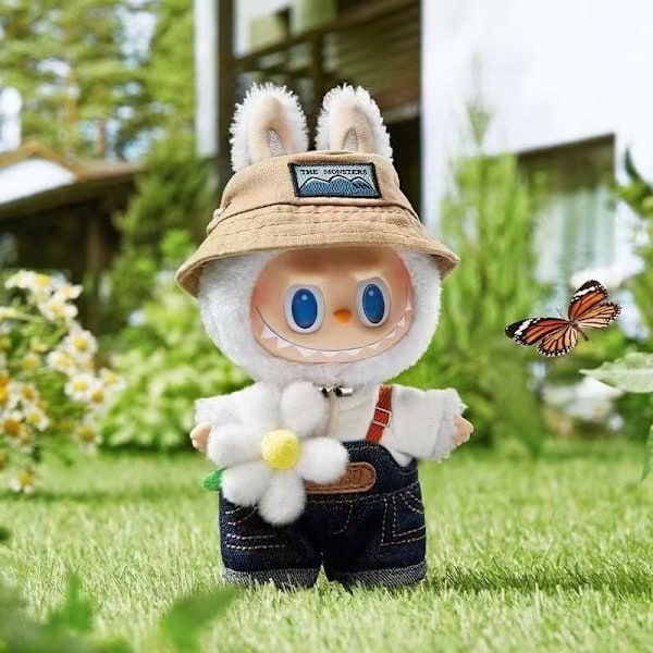 Labubu Dukke Første Generation Labubu Nøglering Mart Høj Kvalitet Macaron Blind Box Plyslegetøj Monster Labubus La Bubu Original B